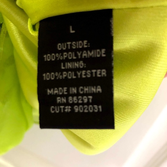 ♥️BCBG MaxAzria chartreuse chiffon bead dress - Picture 10 of 11